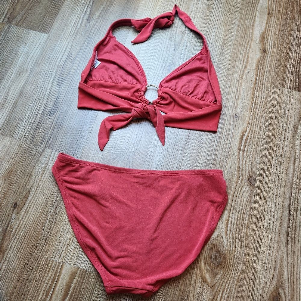 💜Robin Piccone Cinnamon & Rhinestone Bikini Set Medium & Large - Picture 3 of 14